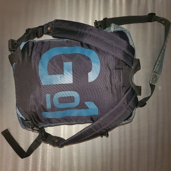 G-Star Raw Originals Blue Denim Notebook Vintage Y2K Bag Backpack - Picture 2 of 15